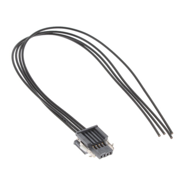 4 矩形电缆组件 插口至单条导线引线 0.500'（152.40mm，6.00