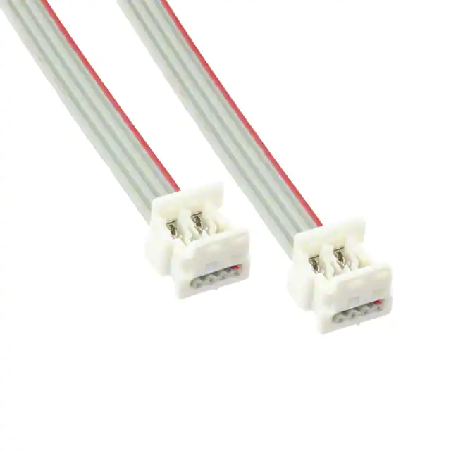 定制1.27mm 28awg 4pin 6pin 8pin 10pin 12pin扁平IDC连接器排线组件
