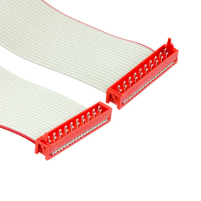 灰色 IDC 扁平线束组件插头对插头电缆组件接头 WTW 20po