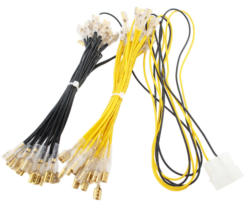 Molex 连接器电缆组件 led 按钮线束用于快速连接 12V PC 电源