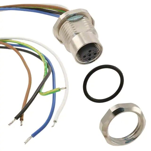 工业环境IP67防尘防水M12圆形电缆组件