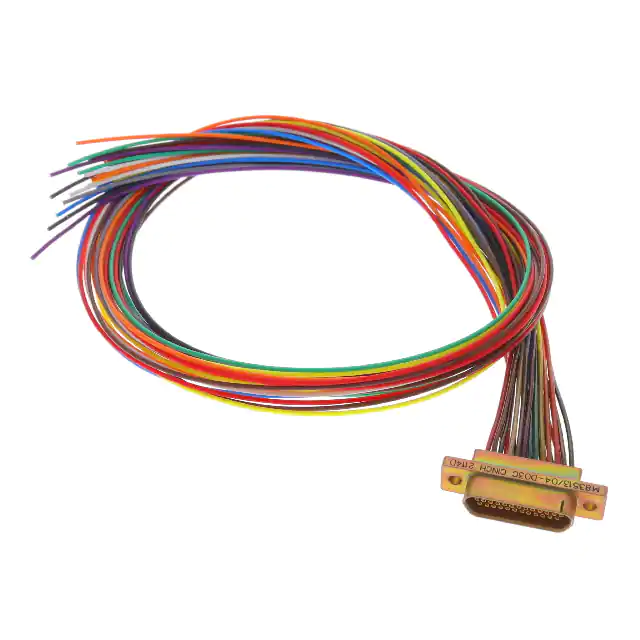 绝缘导线插座 D-sub 电缆组件母插座转单导线