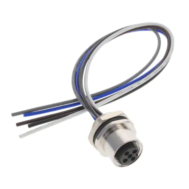 母 M12 面板安装连接器电缆组件源供应商