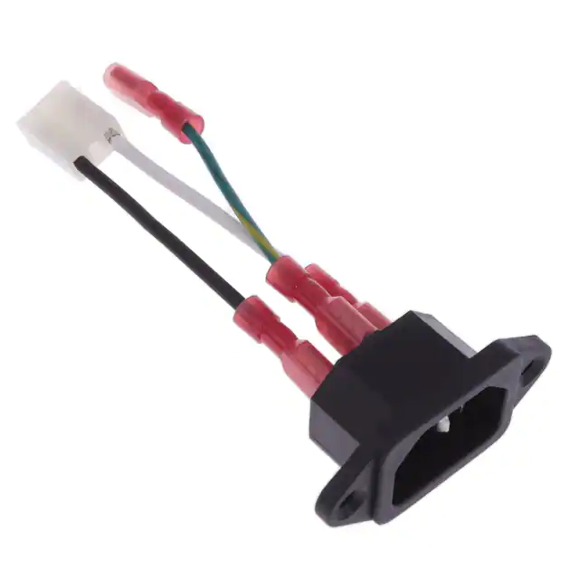 Molex 3 针插座符合 IEC 320-c14 ul1007 18awg 电线电缆组件