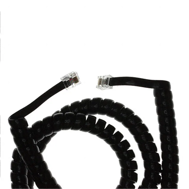 模块化电缆插头对插头 6p6c RJ11、rj12、RJ14、RJ25 非屏蔽扁平线圈电缆