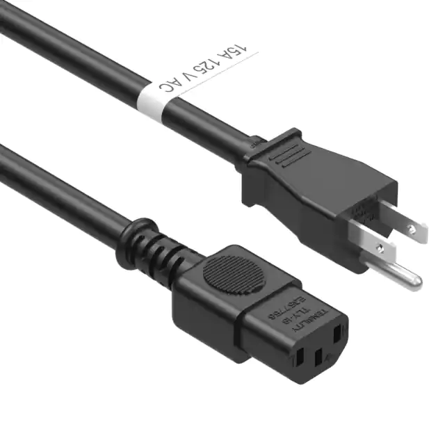 SJT 电线 Nema 5-15P 插头 TLY-13 转 C13 交流电源线 14 AWG