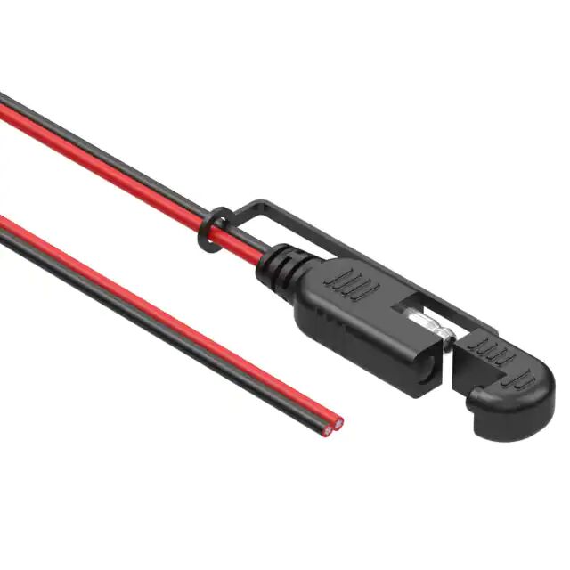 SAE 到钝切 UL2651 16 AWG 黑色到 SAE 针电缆组件