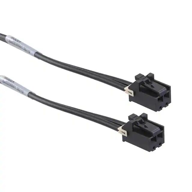 Molex 矩形电缆组件 18AWG PVC BK UL1015 连接线