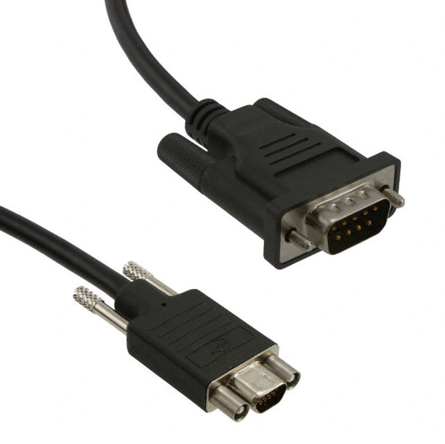 专业生产0834219036 D-Sub 电缆组件 DB9，微型 D 黑色，单股（圆形） 1.54' 线束多年经验 专业制造 锐诚达