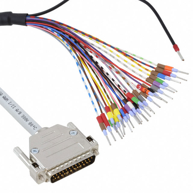 标准焊接2926519 D-Sub 电缆组件 DB25 灰色，单股（圆形） 3.28' 线束专业制造 按需定制 锐诚达