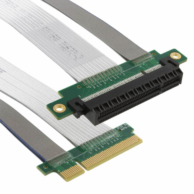 98 18 位置 PCIe x8 插座转边缘卡 0.492'（150.00mm，5.906