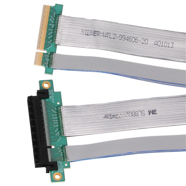 164 18 位置 PCIe x16 插座转边缘卡 1.64'（500.00mm） 银 屏蔽 多样化选择 锐诚达
