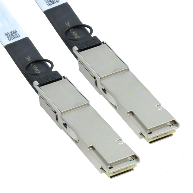 38 18 位置 QSFP+ 插头至插头 9.84'（3.00m） 黑色 多样化选择 锐诚达