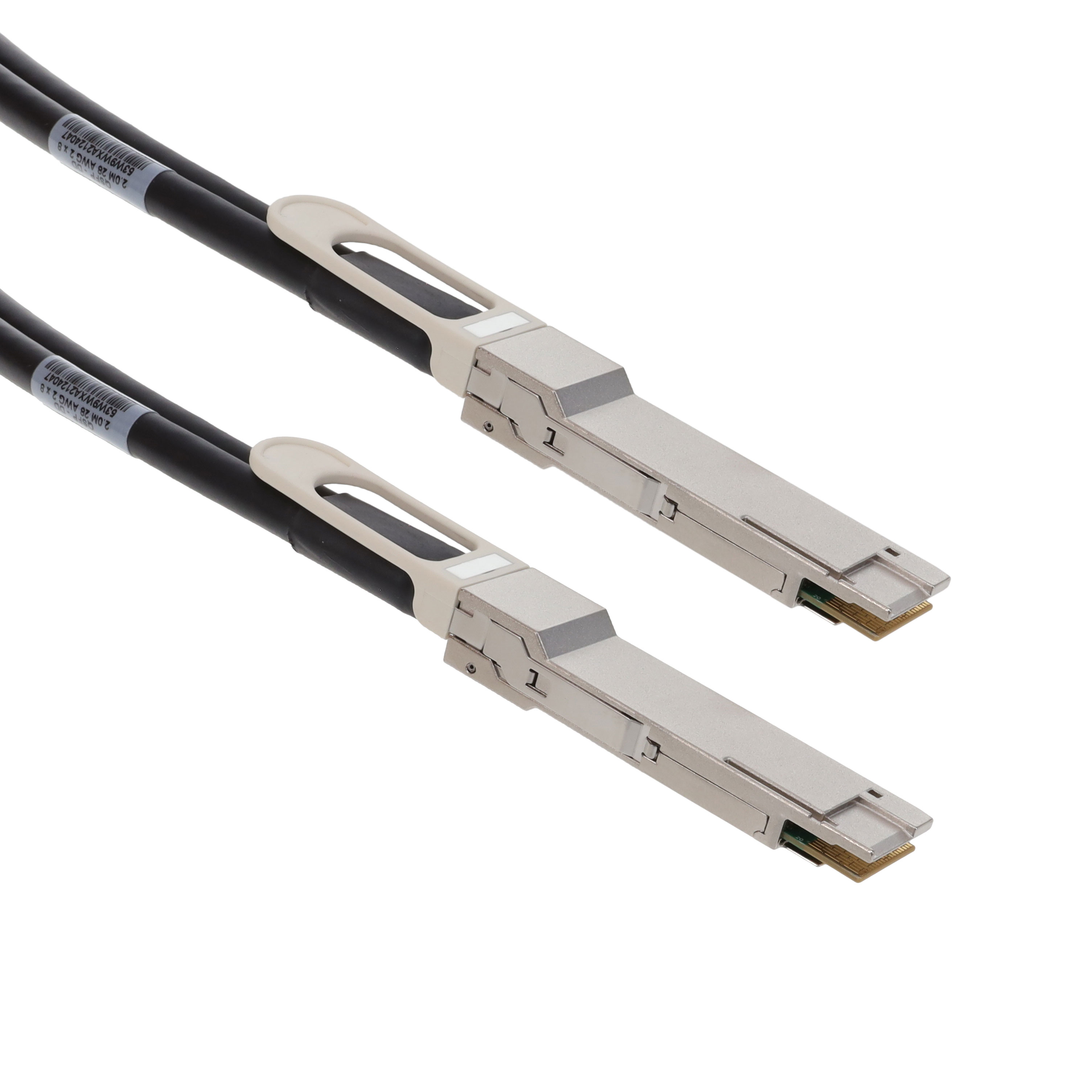 76 18 位置 QSFP-DD 插头至插头 6.56'（2.00m） 黑色 屏蔽 多样化选择 锐诚达