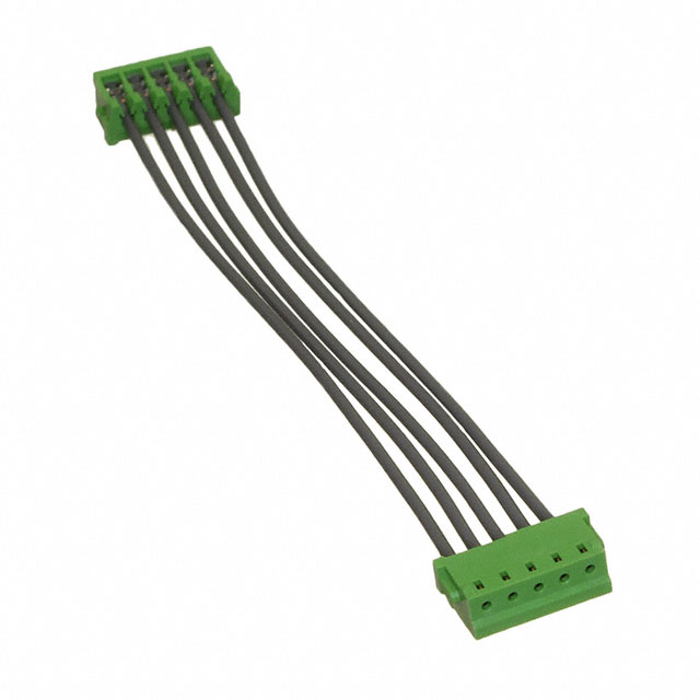 5 矩形电缆组件 插口至插口，反向 0.167'（50.80mm，2.00