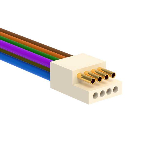 8 矩形电缆组件 插头和插座到各根导线 1.50'（457.20mm）多样化选择 锐诚达