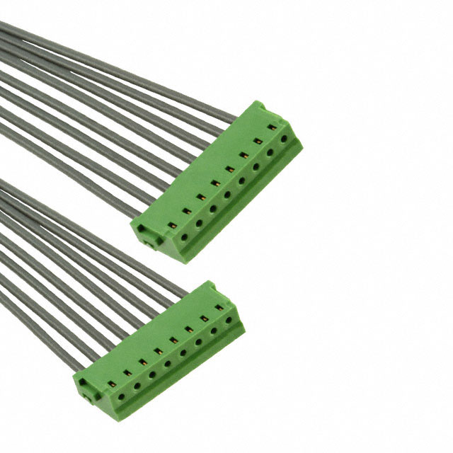 8 矩形电缆组件 插口至插口 0.500'（152.40mm，6.00